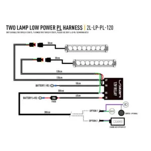 Alternative view of Lazer juhtmekomplekt kahele tulele DRL