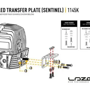 Lazer liigutusplaat 90° Sentinel - Pilt 3
