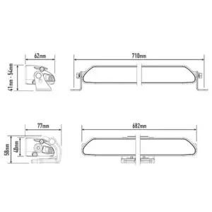 Lisatuli Lazer Linear 24 Elite  / 68 cm / 188W / Ref.2x30 - Pilt 6