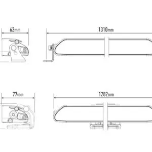 Lisatuli Lazer Linear 48 -  128cm / 168W - Pilt 3