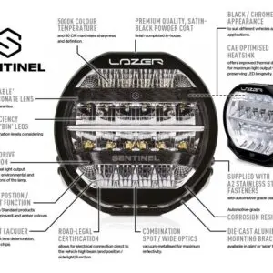 Lisatuli Lazer Sentinel 9″ Parklight (valge) / 23 cm / 87W / Ref. 20 - Pilt 4