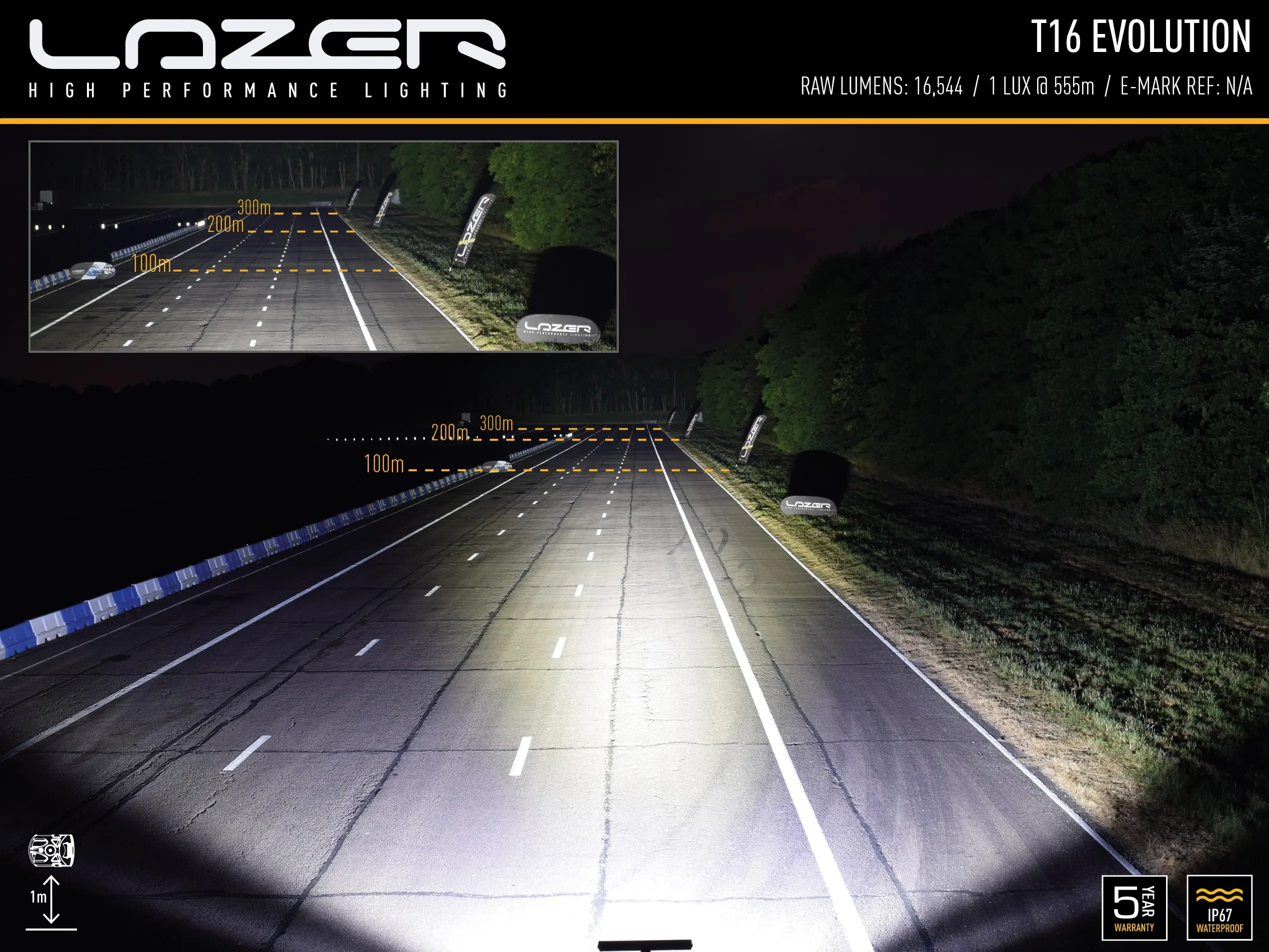 Lisatuli Lazer T16 Evolution / 68 cm / 192W - Pilt 7