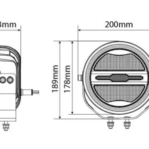 Lisatuli Optibeam Savage 7″ – 20 cm / 50W / Ref. 37.5 - Pilt 8