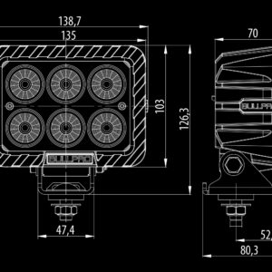 BULLPRO 120W (Punktvalgus) - Pilt 3