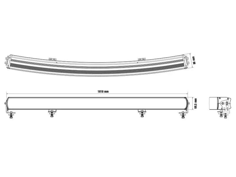 Optibeam Super Captain Dual 1000 Curved – 101 cm / 540W / Ref. 40 - Pilt 8