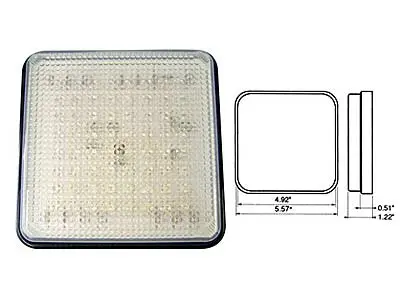 LED tagurdustuli 145x145mm (Ruut)
