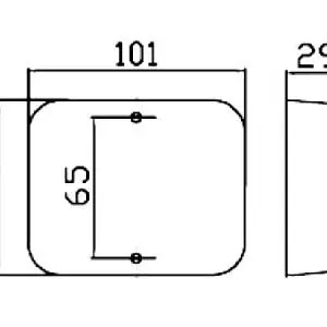 Alternative view of LED tagurdustuli 101x81x29mm (Ristkülik)