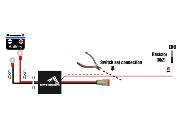 2-pin DT ühenduskomplekt ühele tulele