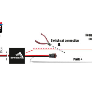 3-pin DT ühenduskomplekt ühele tulele