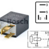 Bosch mikrorelee, VASTUKSELLA, 12 V, 0332011007