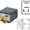 Bosch mikrorelee, VASTUKSELLA, 12 V, 0332011007