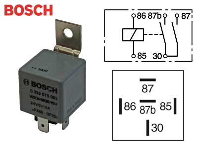 Bosch lülitusrelee, 24 V