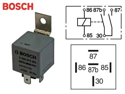 Bosch lülitusrelee, 24 V