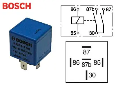 Bosch lülitusrelee, 12 V, 0332015006