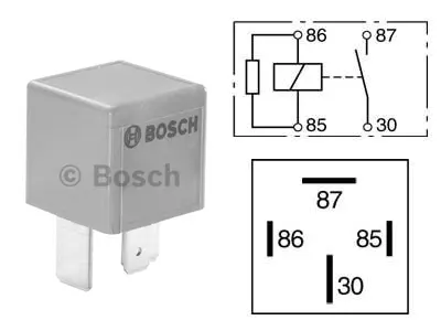 Bosch lülitusrelee võimsusmudel, vastuksella