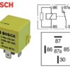 Bosch lülitusrelee, vastuksella, 12 V