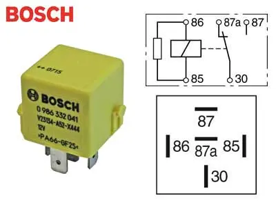 Bosch lülitusrelee, vastuksella, 12 V