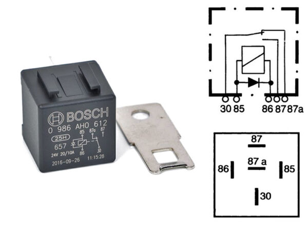 Bosch relee, diodilla