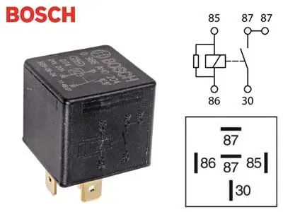 Bosch lülitusrelee, vastuksella, 24 V