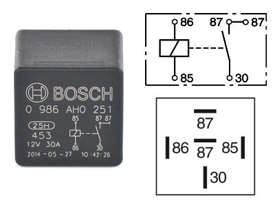 Bosch lülitusrelee, 12 V