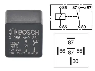 Bosch lülitusrelee, 12 V