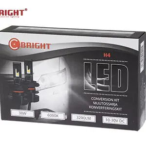 C-Bright LED üleminekukomplekt, H4, 38/38W 3