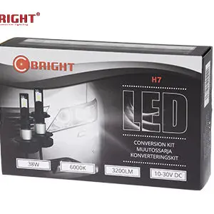 C-Bright LED üleminekukomplekt, H7, 38W 3