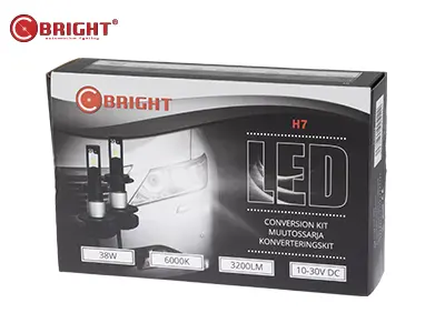 C-Bright LED üleminekukomplekt, H7, 38W 3