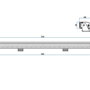 BFL Frameless Slim (100W, 10000lm) - Pilt 5
