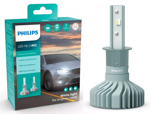 Philips LED esitule pirnipaar H3, 12 W