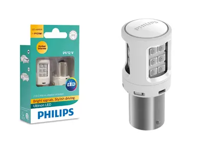 Philips LED suunatule pirnipaar, PY21W (12496)