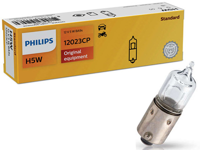 Philips metallsokliga pirn, H5W