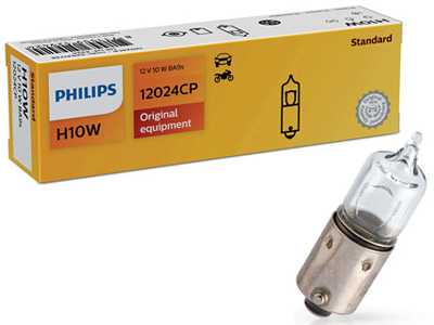 Philips metallsokliga pirn, H10W