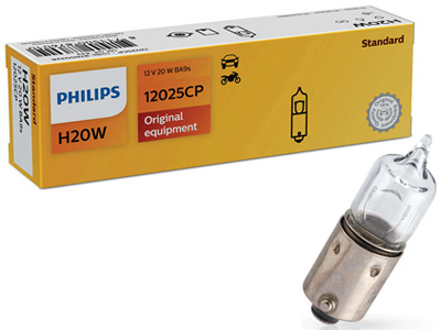 Philips metallsokliga pirn, H20W