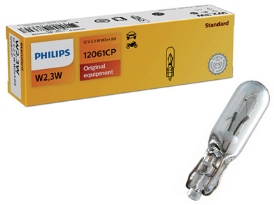 Philips klaassokliga pirn, W2.3W
