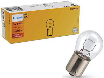 Philips metallsokliga pirn, P15W