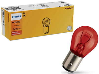 Philips metallsokliga pirn, PR21/5W