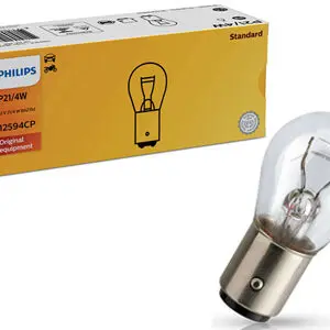 Philips metallsokliga pirn, P21/4W