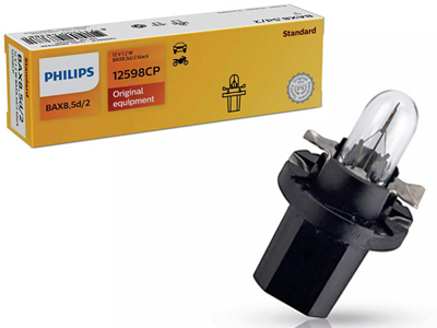 Philips plastsokliga pirn, B8.5d