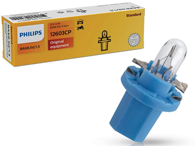 Philips plastsokliga pirn, B8.5d, 1.2 W