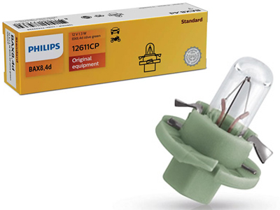 Philips plastsokliga pirn, B8.4d, 1.3 W