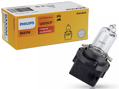 Philips plastsokliga pirn, B10d, 5 W