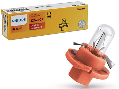 Philips plastsokliga pirn, BX8.4d