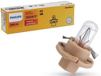 Philips plastsokliga pirn, BX8.4d, 1.8 W