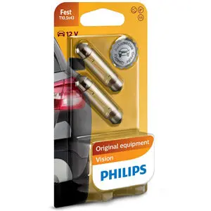 Philips pulkpirnipaar, C10W, T10.5x43