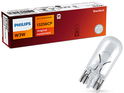 Philips klaassokliga pirn, W3W