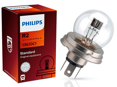 Philips metallsokliga pirn, R2
