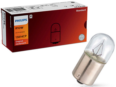 Philips metallsokliga pirn, R10W