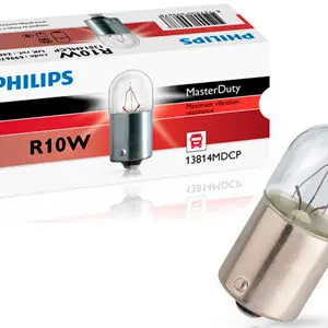Philips metallsokliga pirn, R10W, 10 W