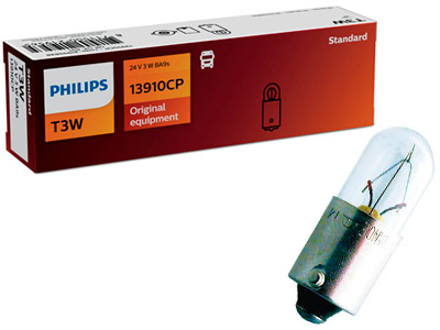 Philips metallsokliga pirn, T3W